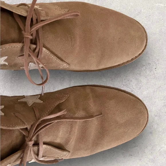 **Sold** Saint Laurent Star Nevada Suede Boots - Picture 4 of 10